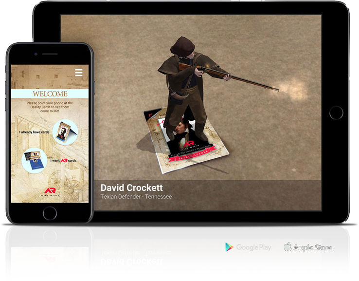 experience real history character app on iPad