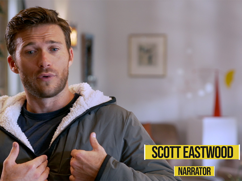 Scott Eastwood interview discussing his role as a narrator on the Gettysburg: A Nation Divided app