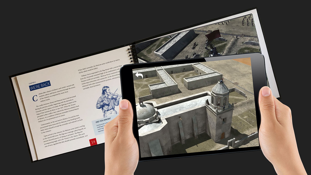 augmented reality book for the witte museum in san, antonio texas