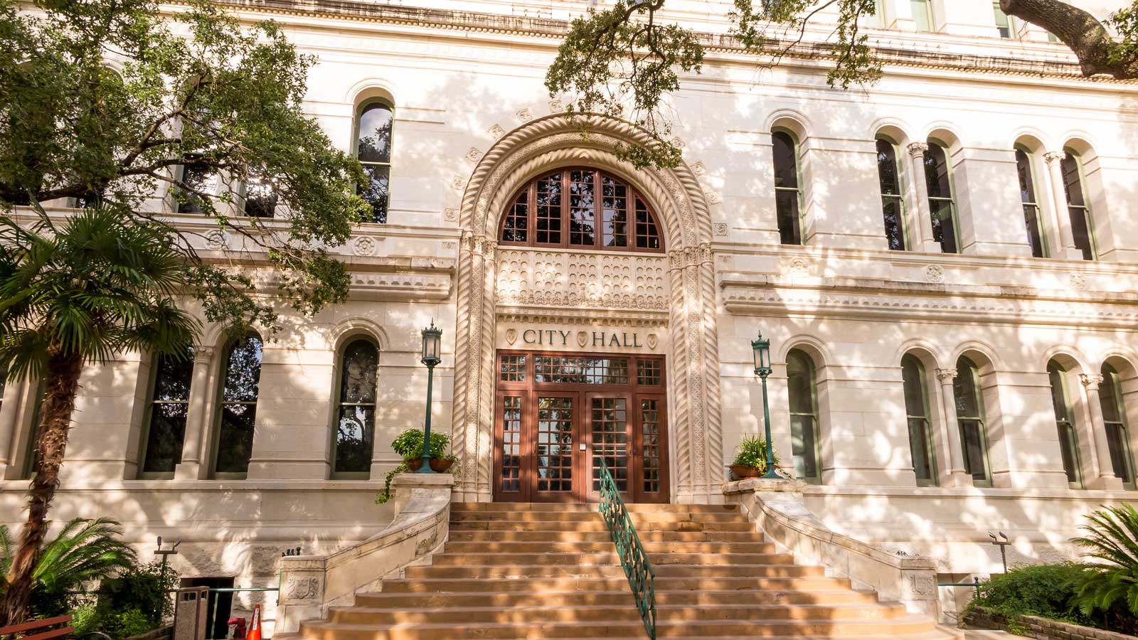 San Antonio City Hall entrance